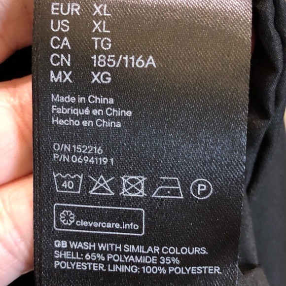 H&M men's jacket hooded windbreaker rust XL - Picture 11 of 13